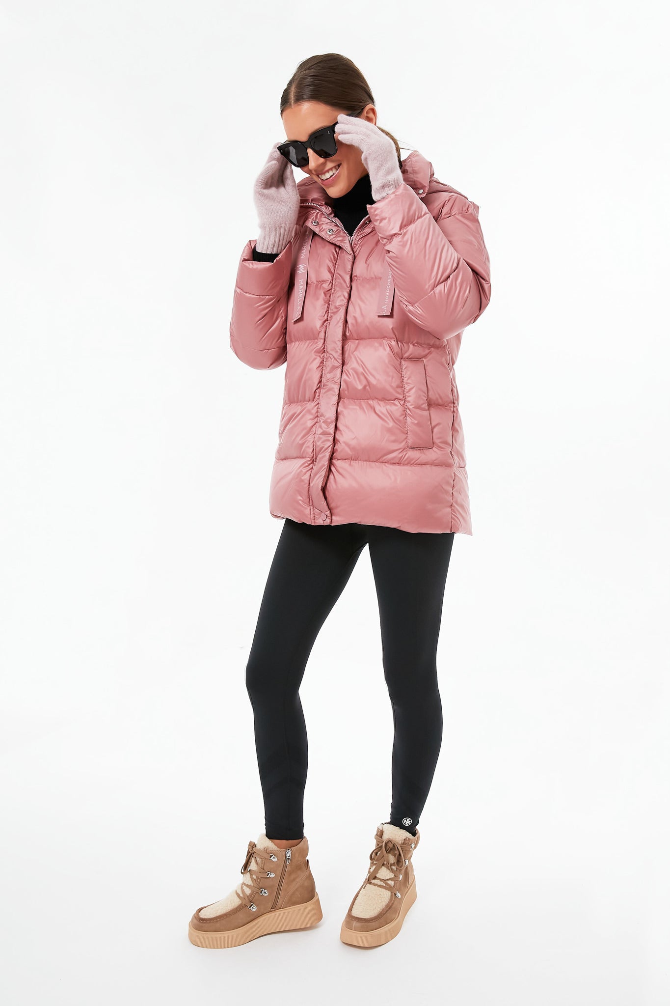 Dusty Rose Cashmere Texting Gloves