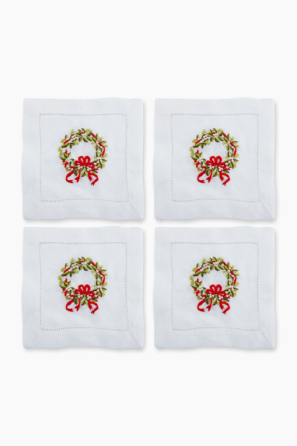 Pearl Wreath Cocktail Napkins