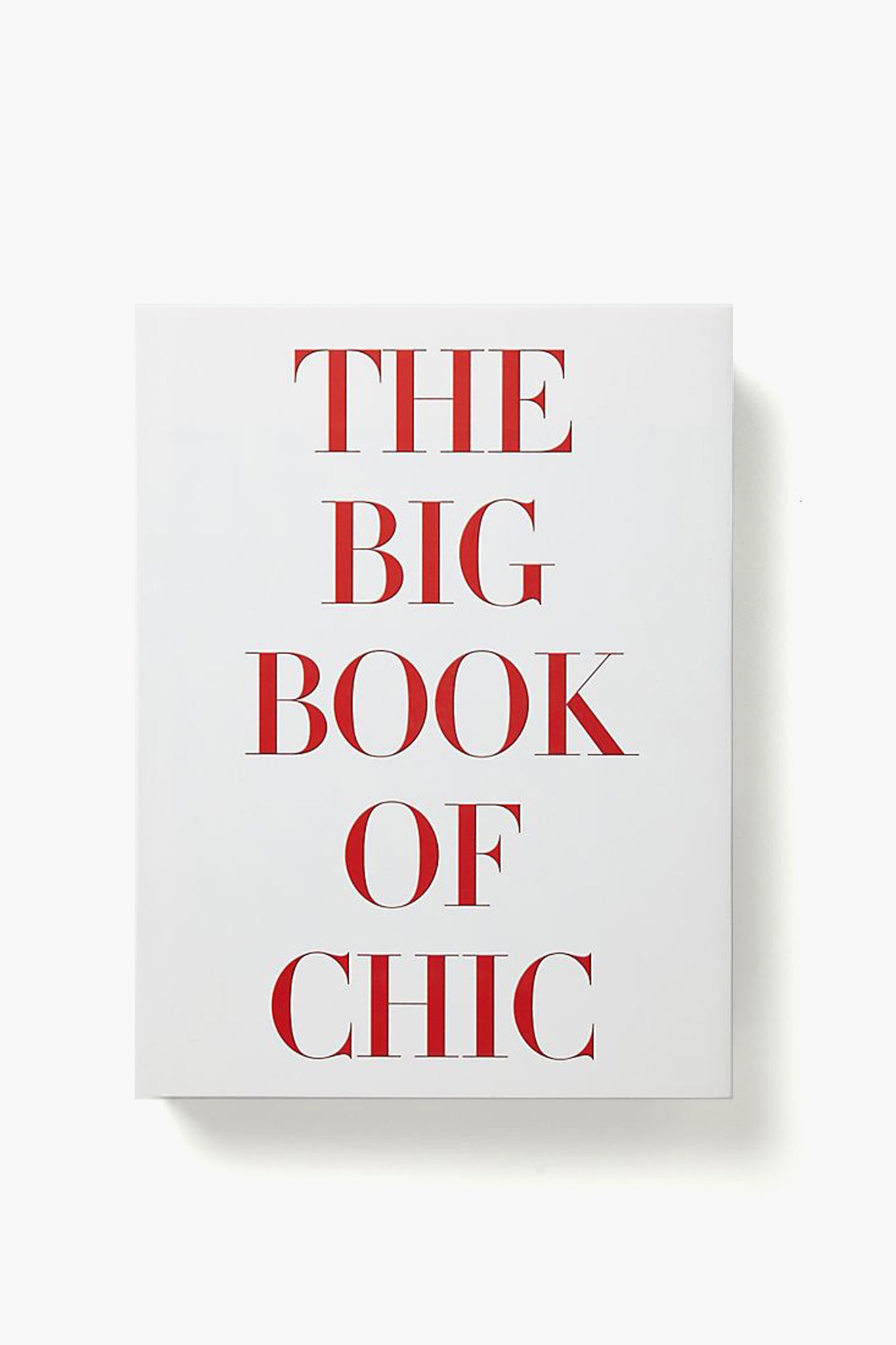 A white Assouline coffee table book cover featuring the title THE BIG BOOK OF CHIC by Miles Redd in bold red capital letters.