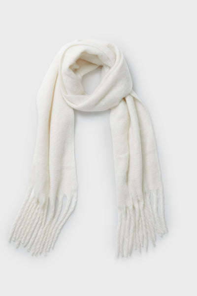 小物 THEREDTHREAD S fuzzy scarf White THEREDTHREAD / ザレッド