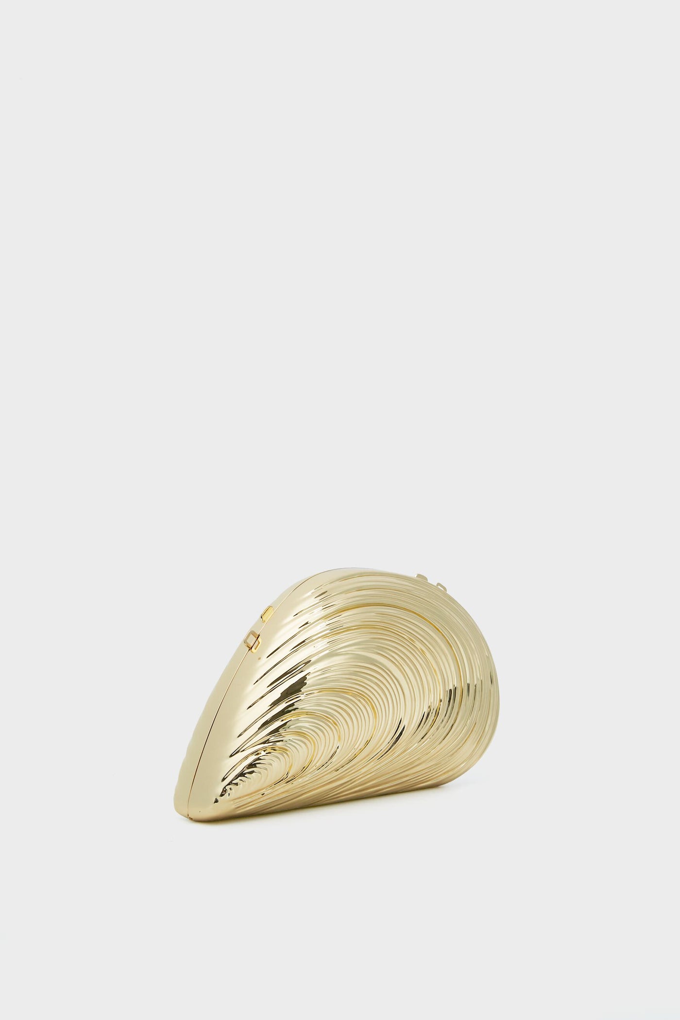 Gold Bridget Metal Shell Clutch