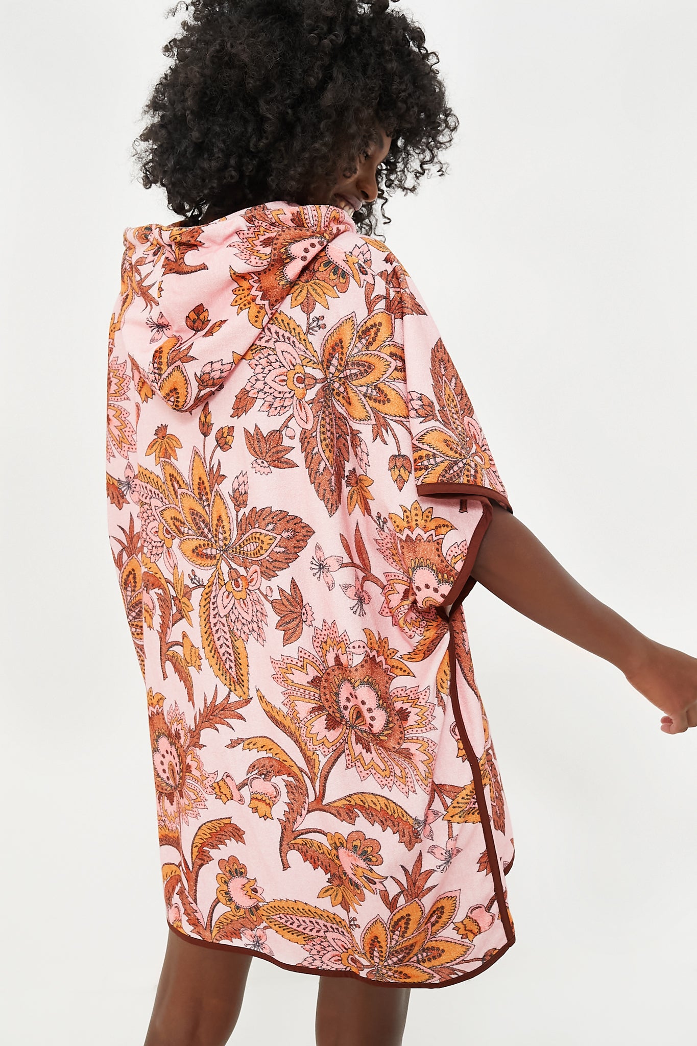 Sunset Chintz Terrycloth Coverup