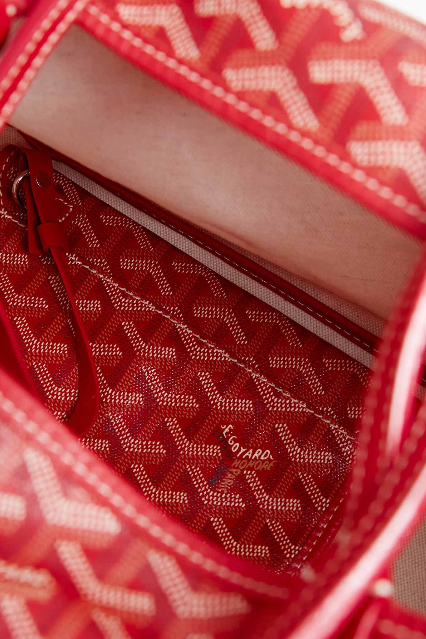 Goyard Red Saint Louis PM Tote Bag