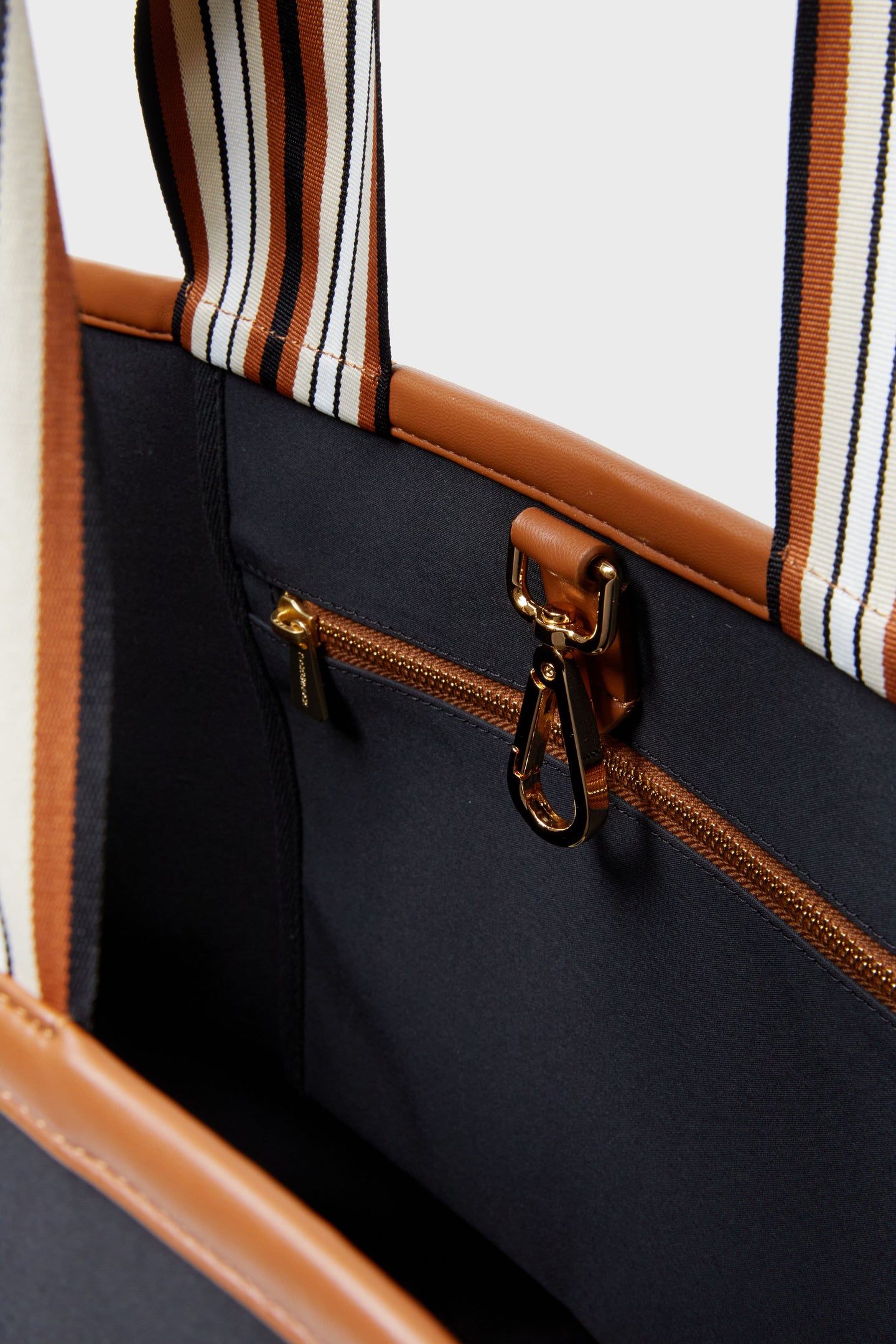 Black Nylon Tote Bag