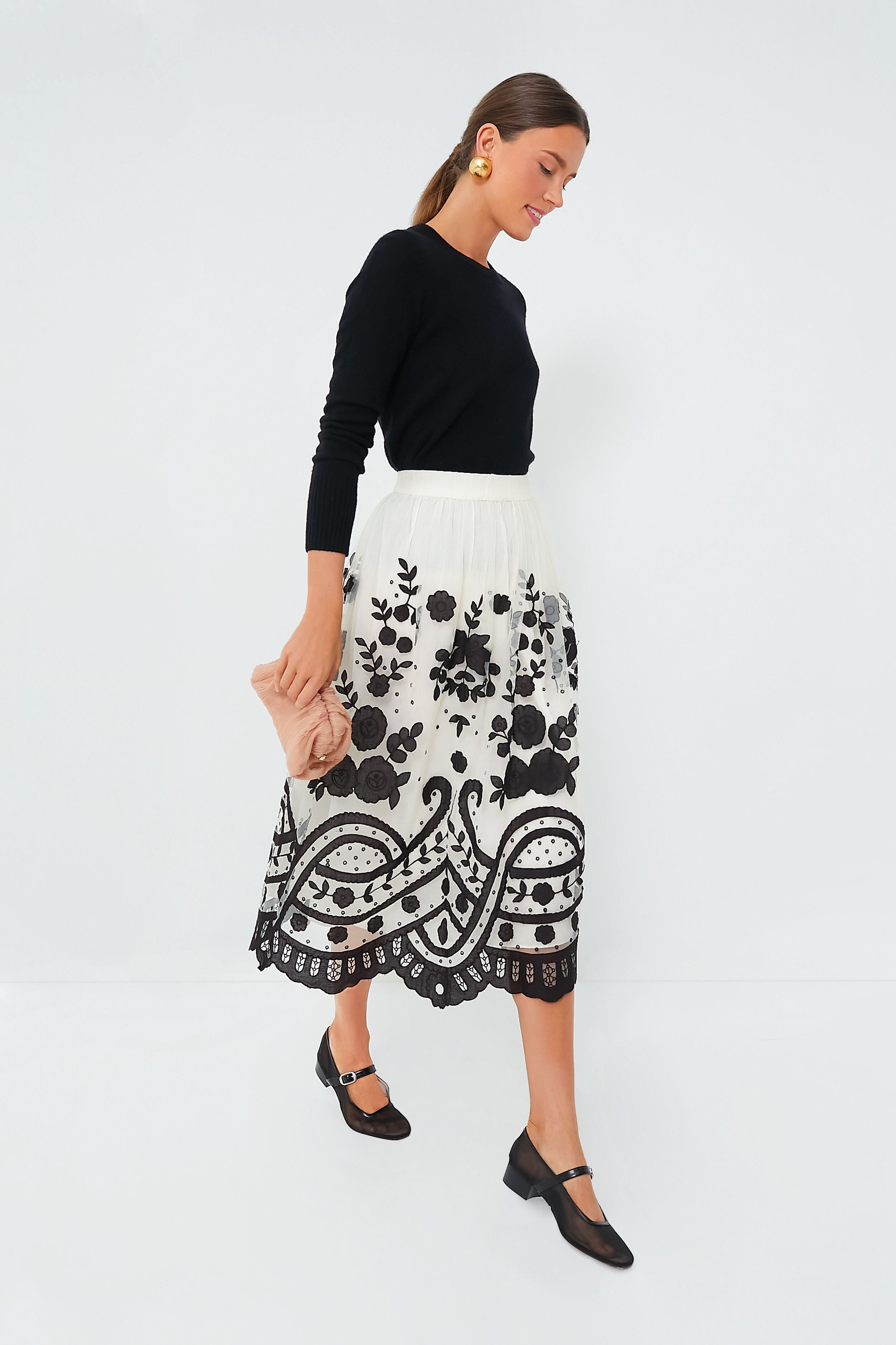 Multi Joelle Applique A-Line Skirt | Sea New York | Tuckernuck