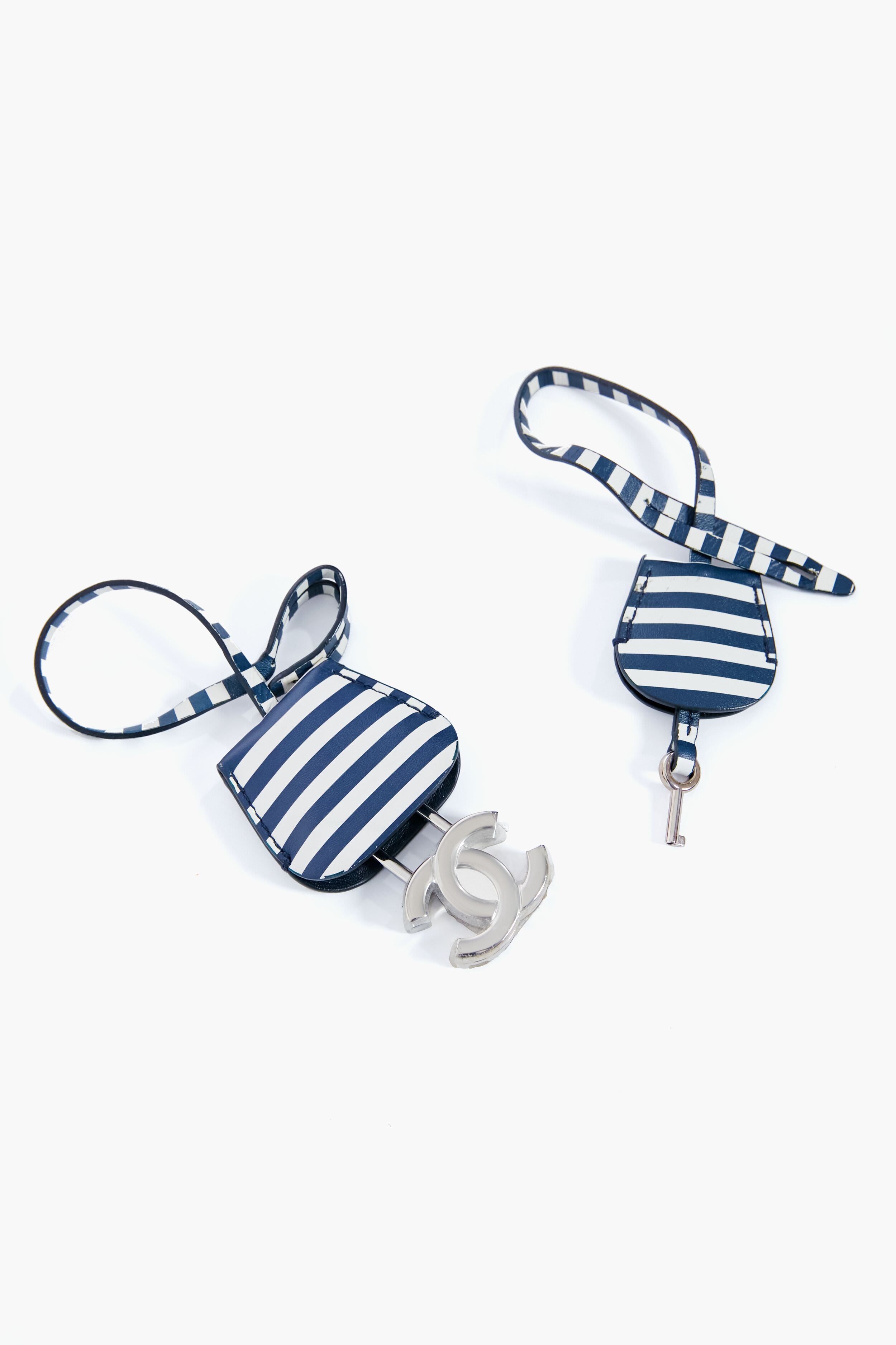 CHANEL Navy Coco Filigree Vanity Bag