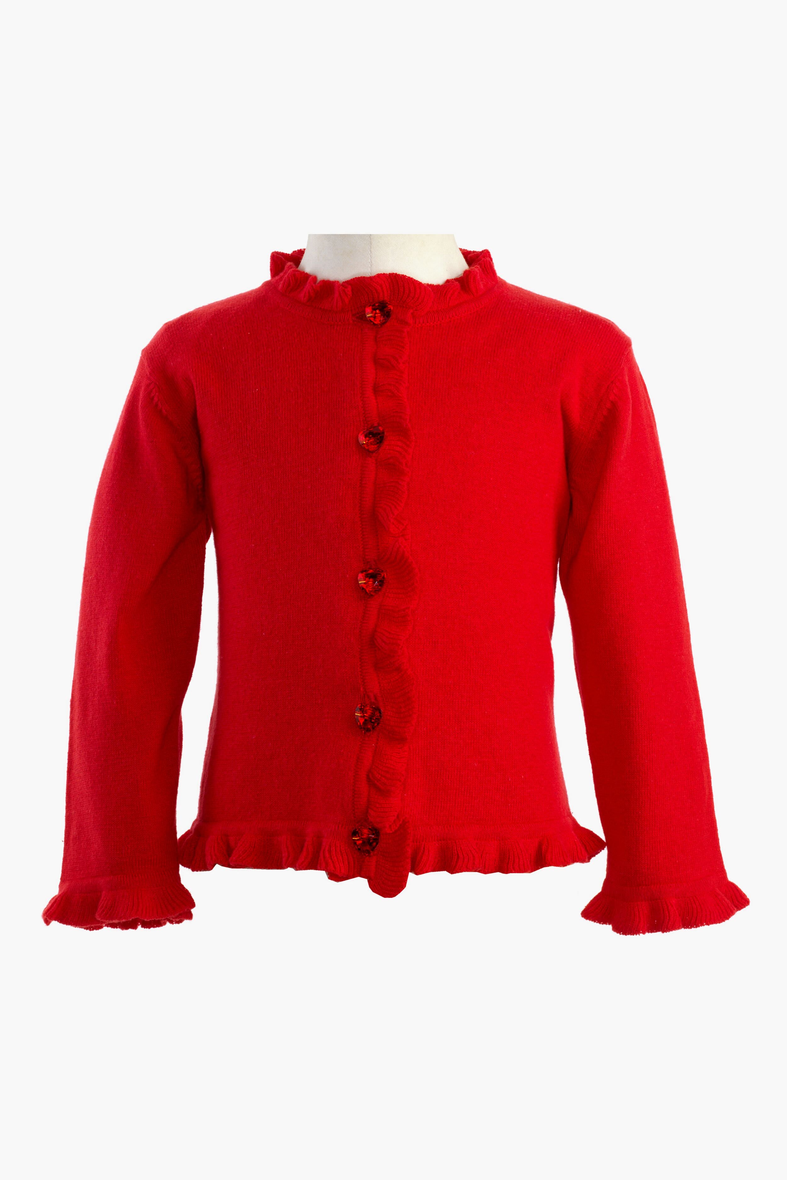 Girls red outlet cardigan