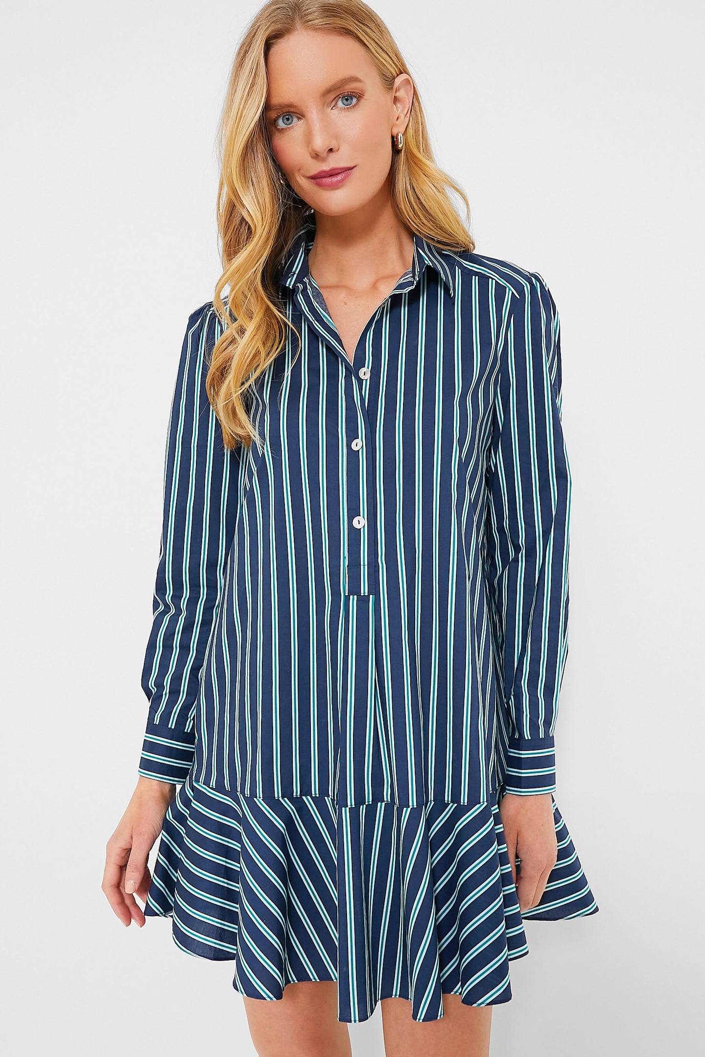 Lagoon Stripe Callahan Shirt Dress