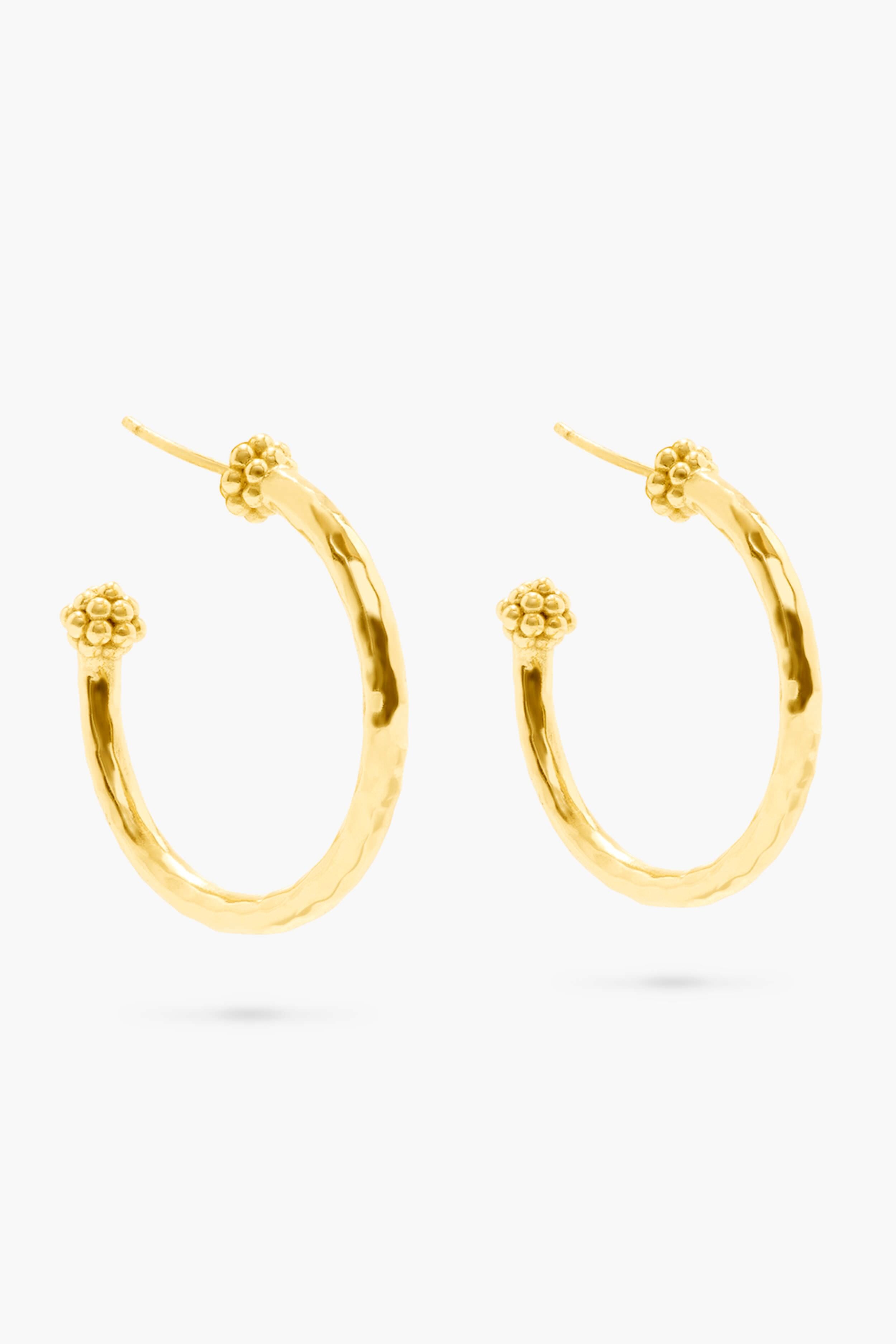 Berry Hoop Earrings - Gold