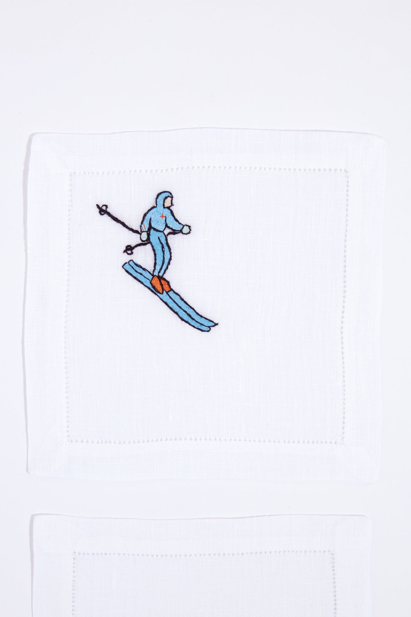 Skiers Cocktail Napkins Set of 4