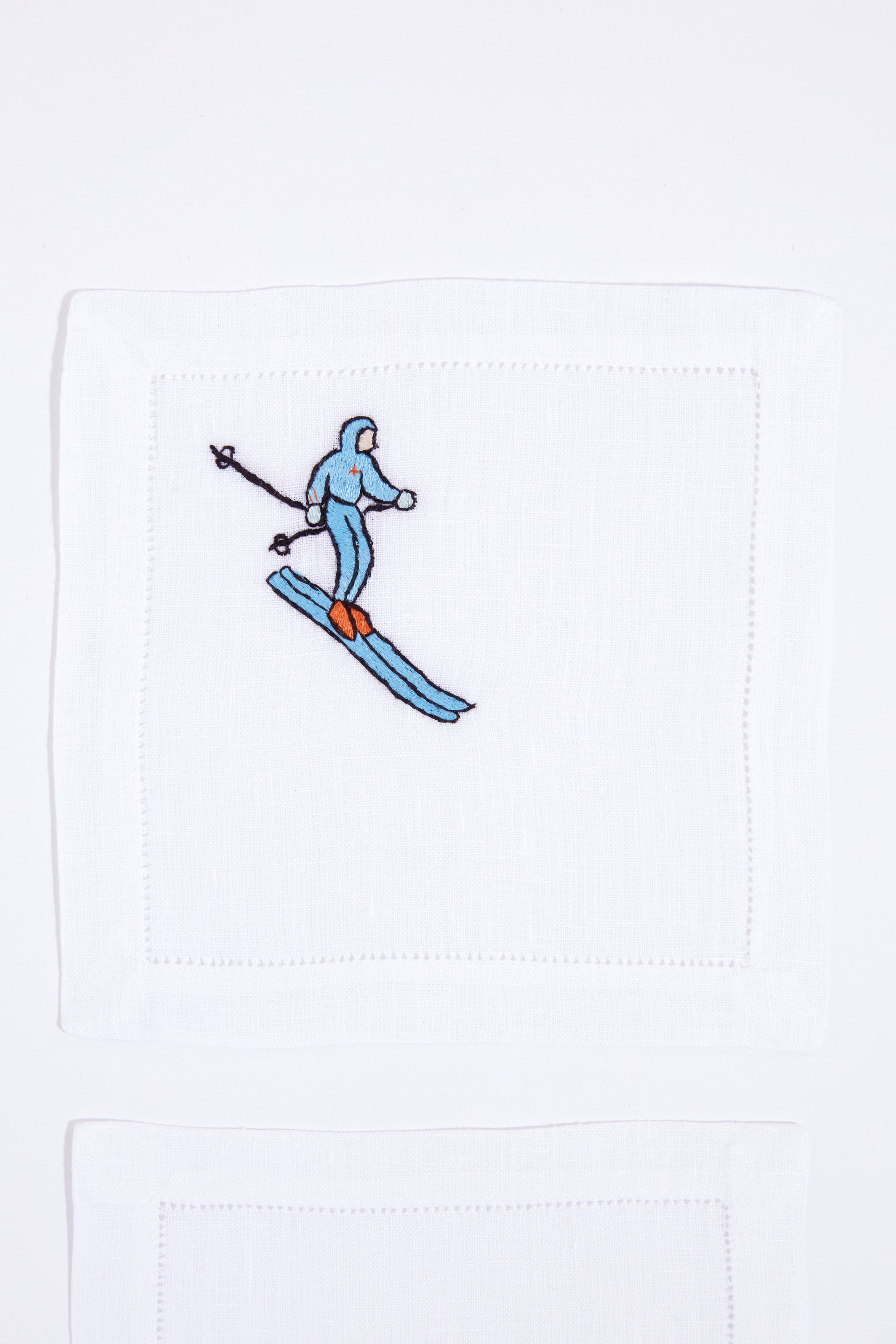 Skiers Cocktail Napkins Set of 4