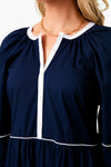 Navy And White Demi Dress