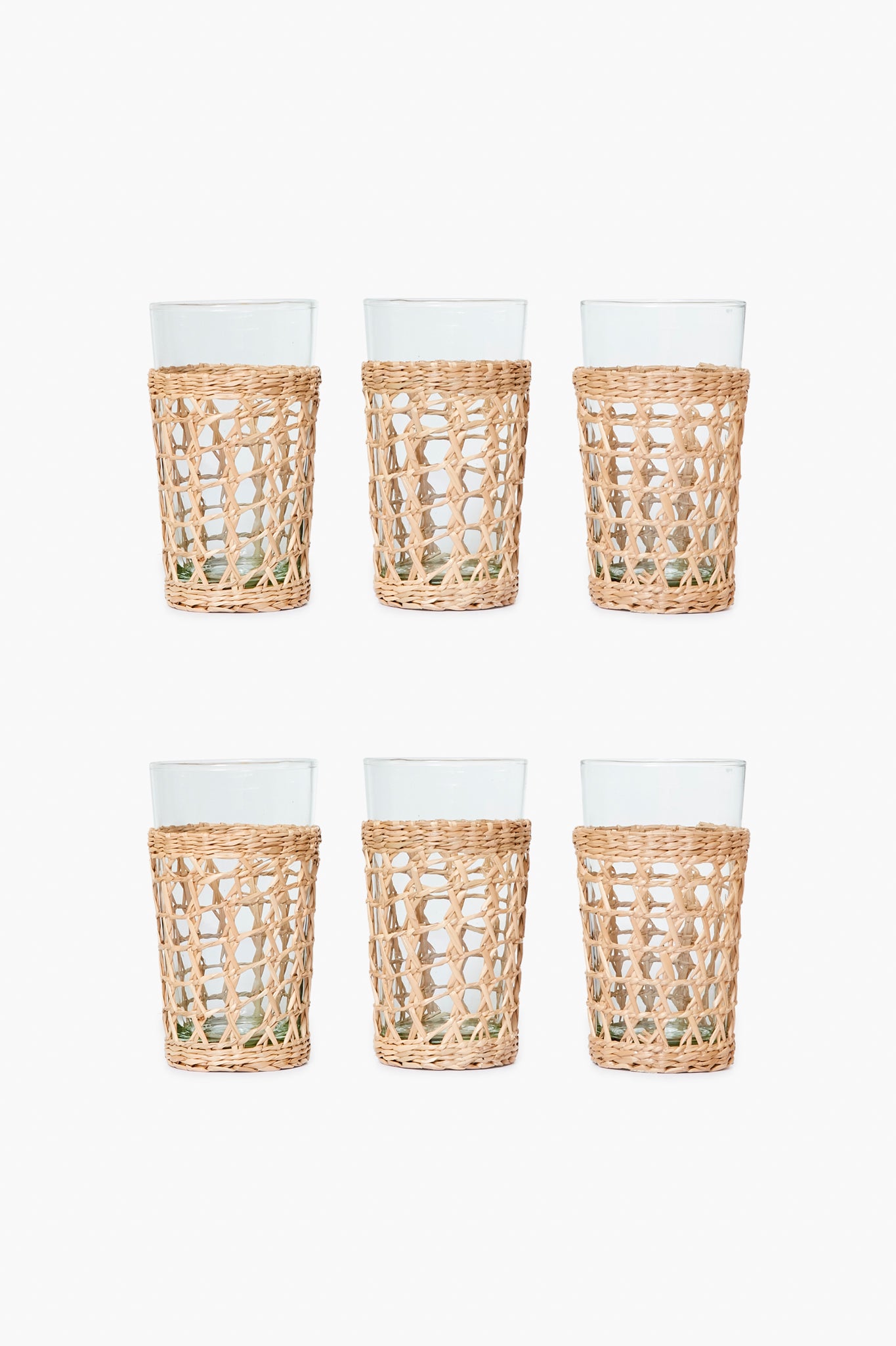 Seagrass Cage Highball Set of 6