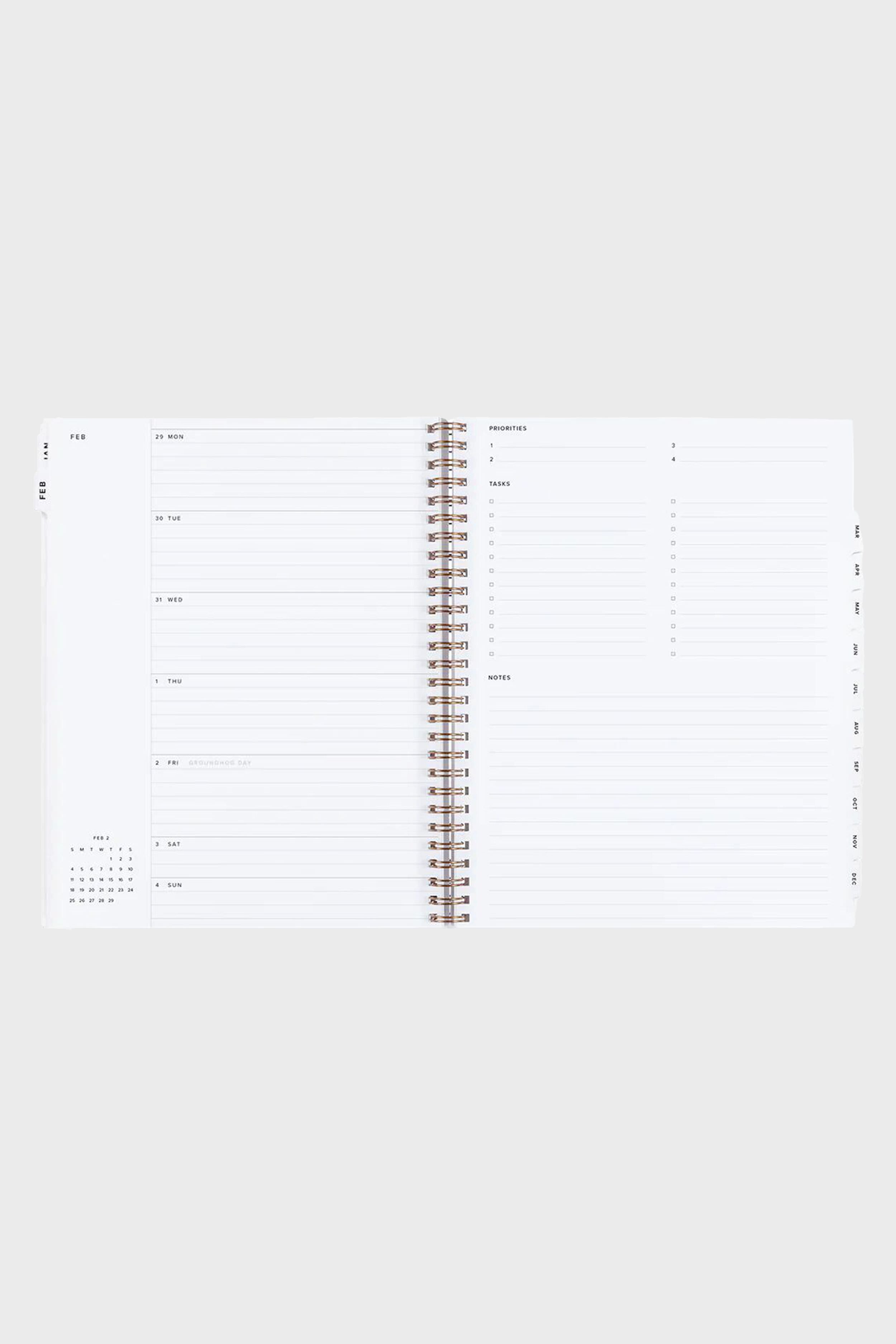 2024 Hunter Green Yearly Task Planner