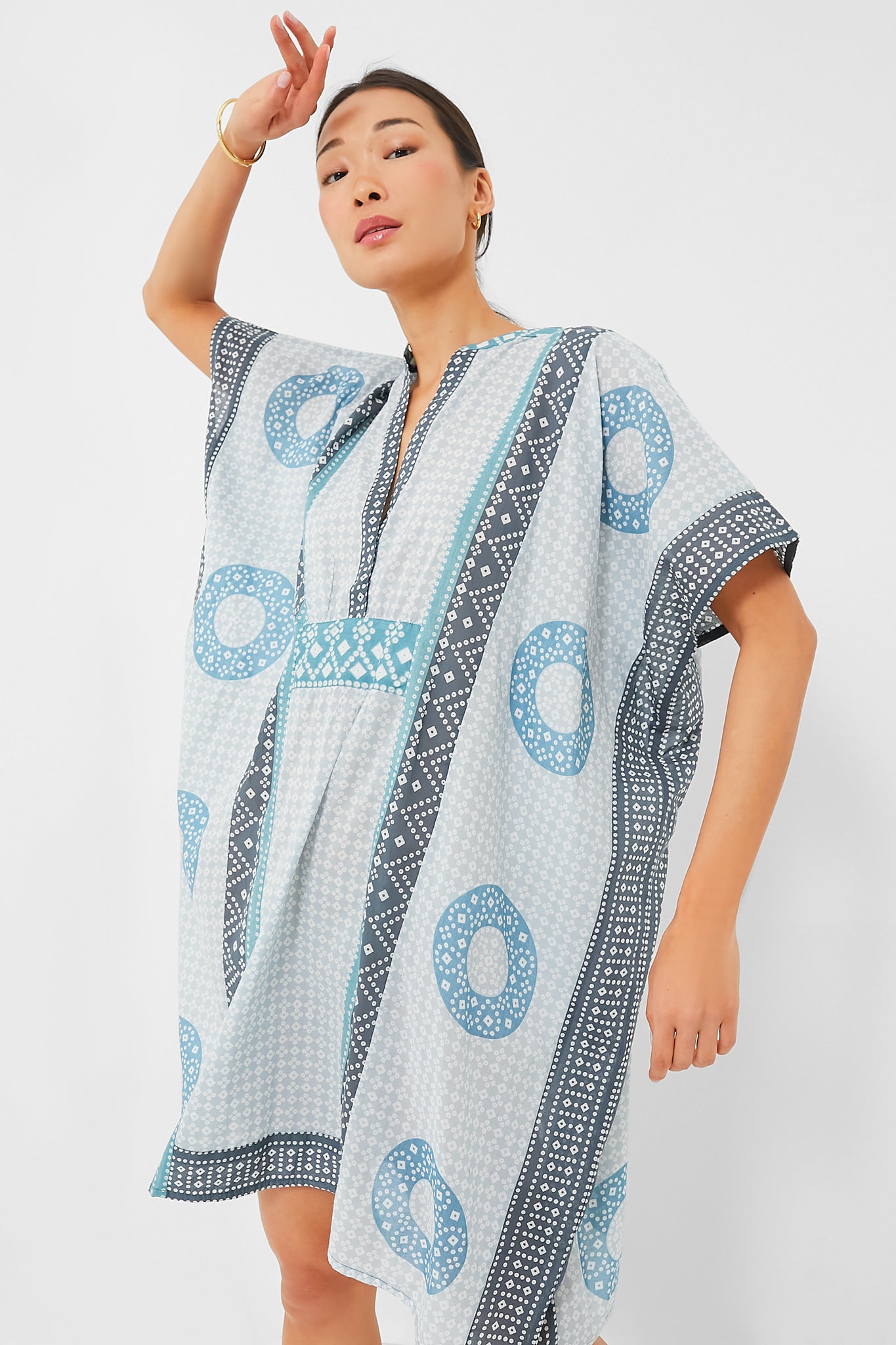 Cerulean Short Emerson Caftan