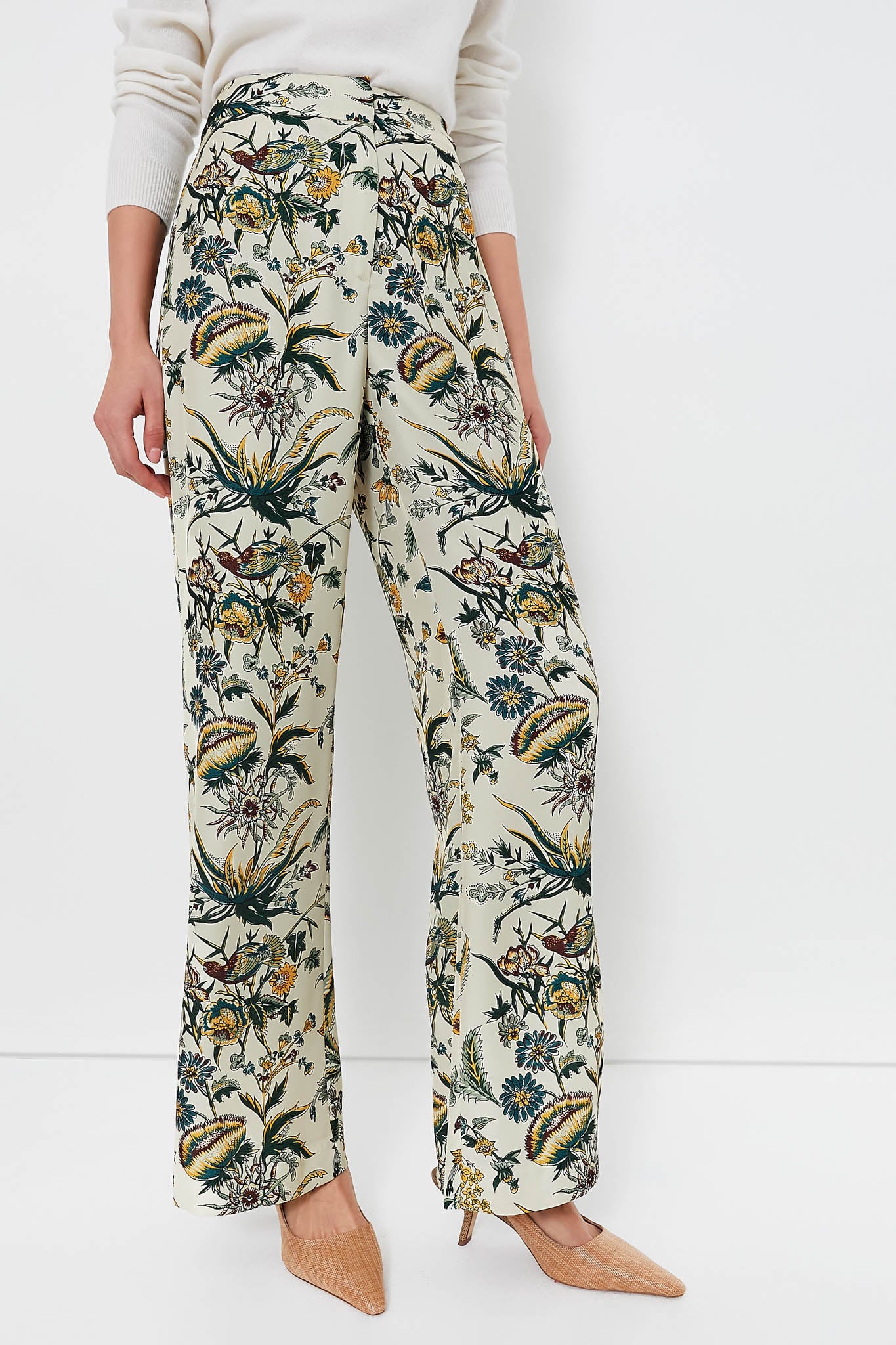 Floral trousers