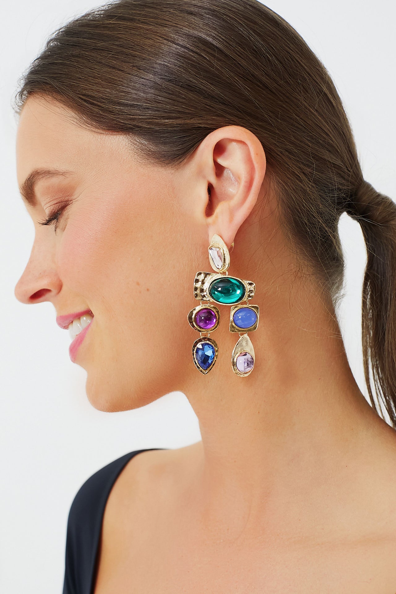 PETIT MOMENTS Multi Stone Earrings