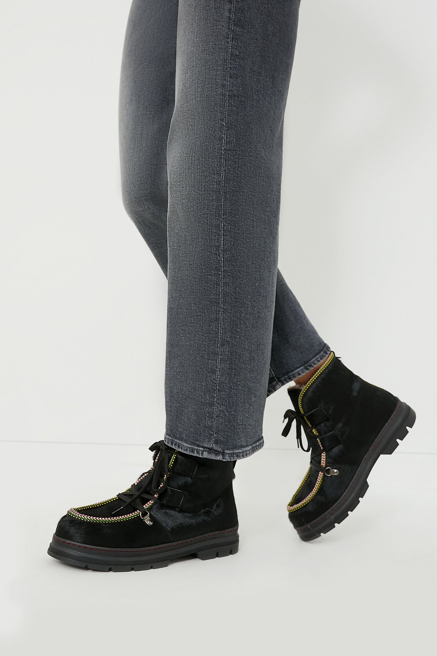 Black Shearling Lined Incredible Pony Boots