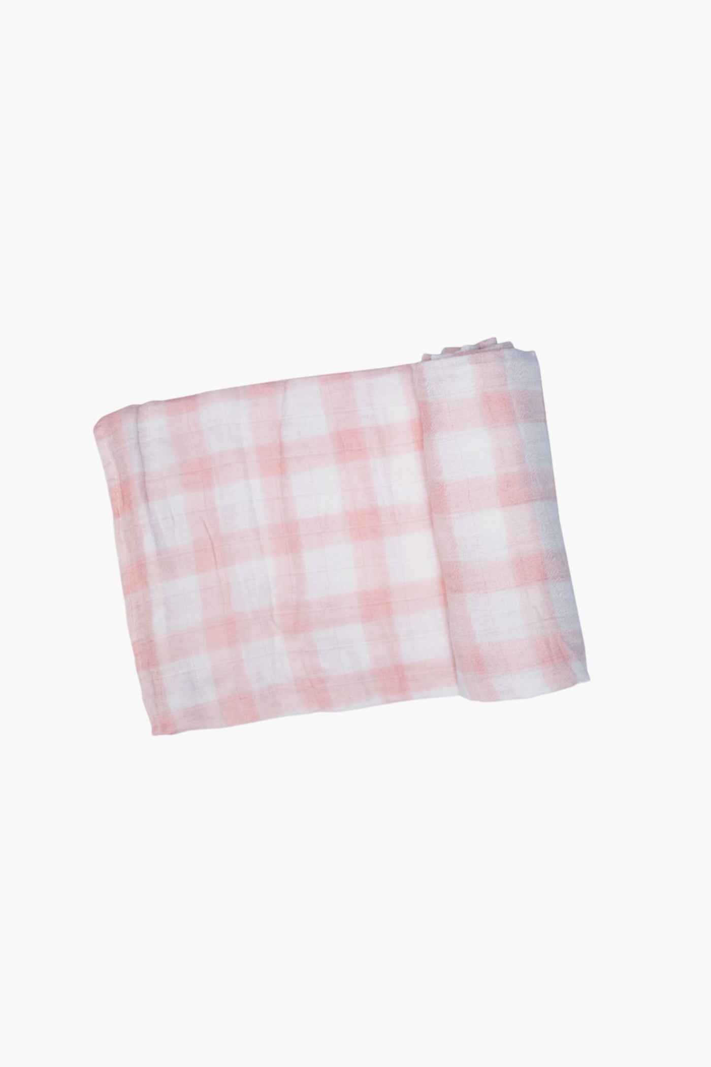 Pink Painted Gingham Swaddle