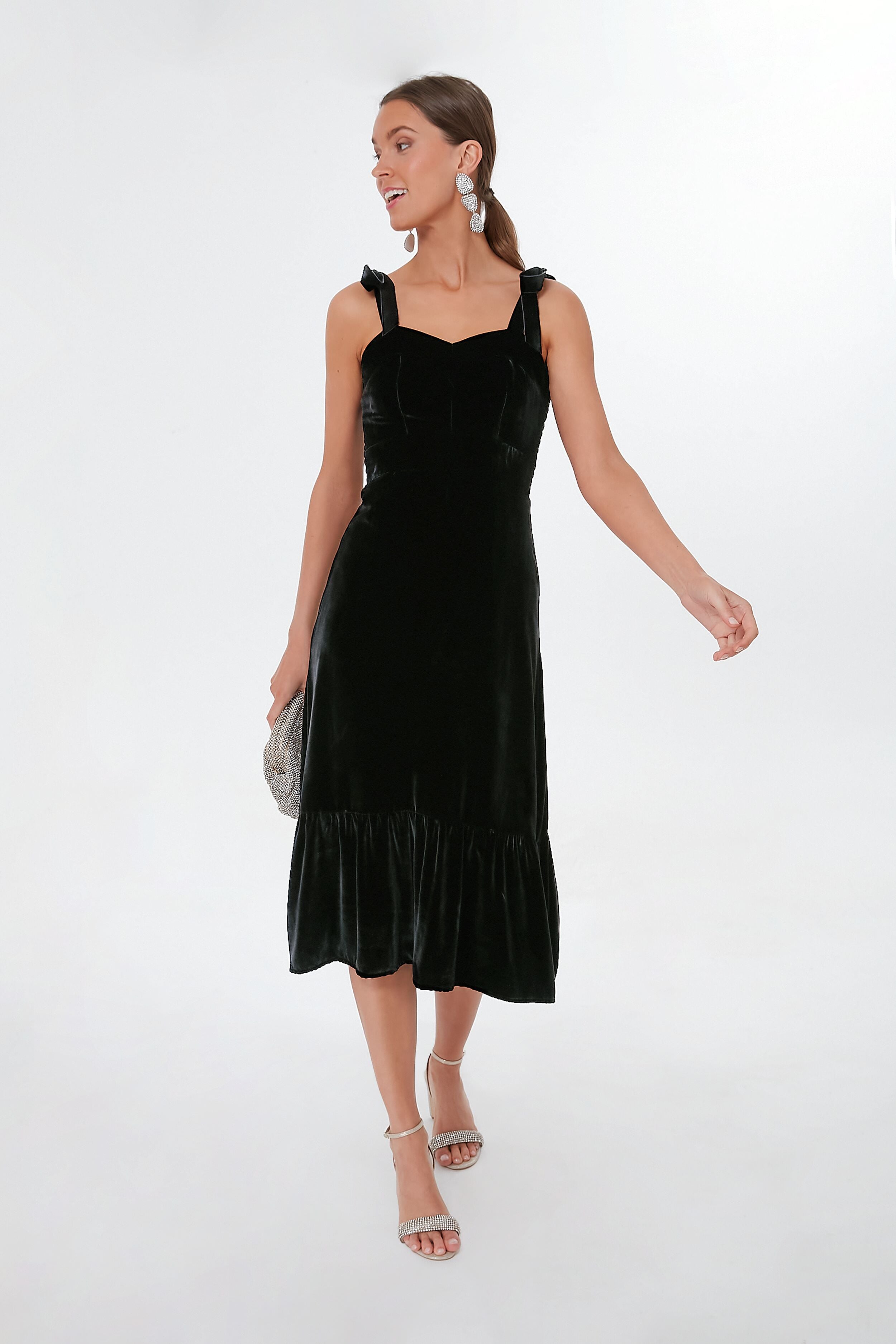 Black Velvet Charlotte Dress | Emerson Fry
