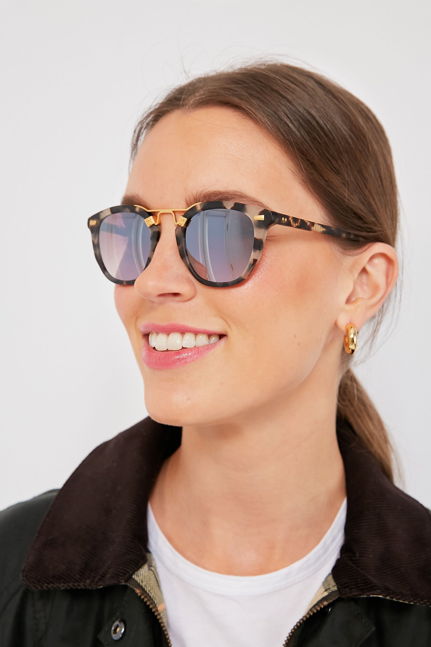 Matte Malt Mirrored 24K Beau Sunglasses