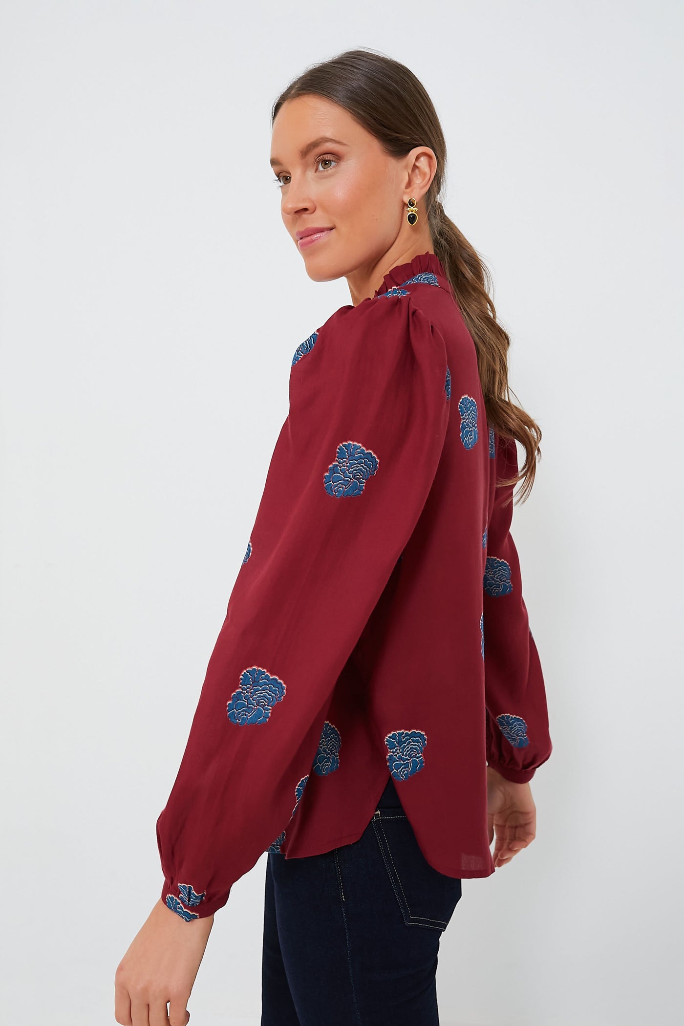 Red Burgundy Annabel Shirt