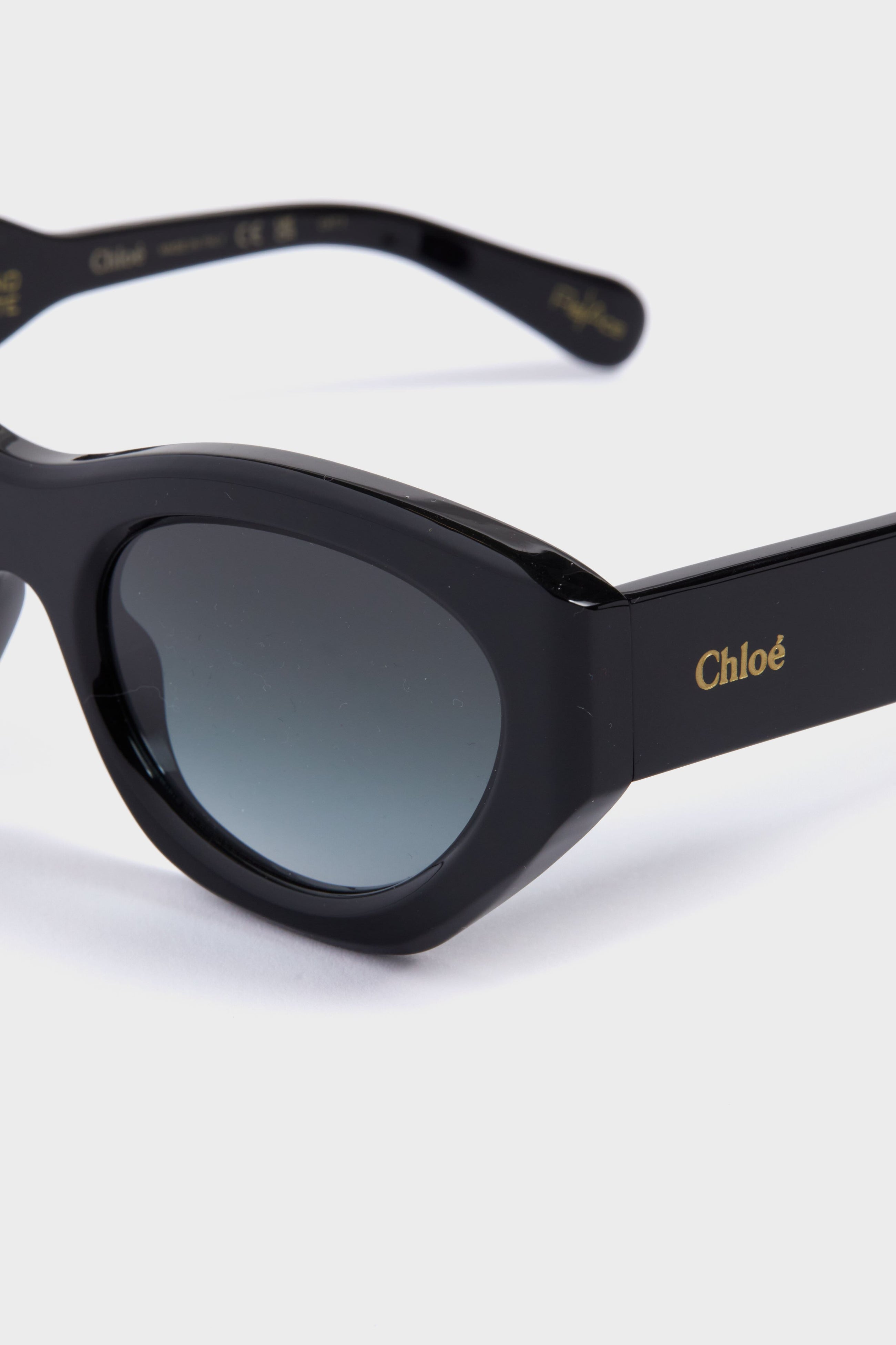 Shiny Solid Black Cat Eye