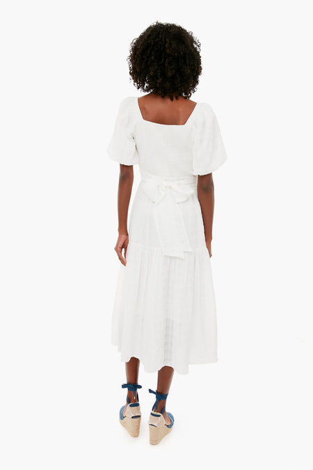 White Sydney Midi Dress