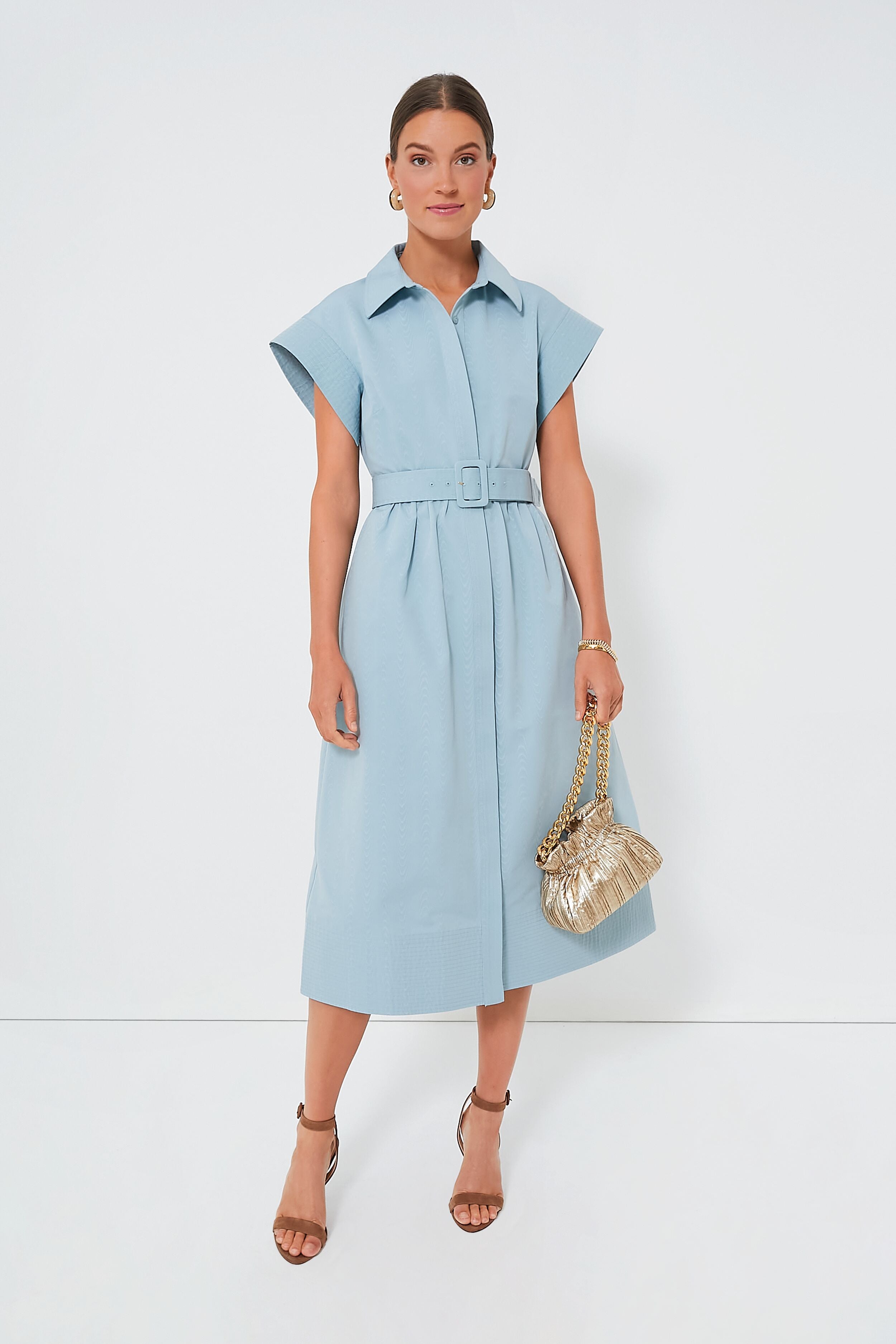 Slate Blue Chloe Dress Tuckernuck Light Blue / XXS Slate Blue Chloe Dress Tuckernuck Light Blue / XXS
