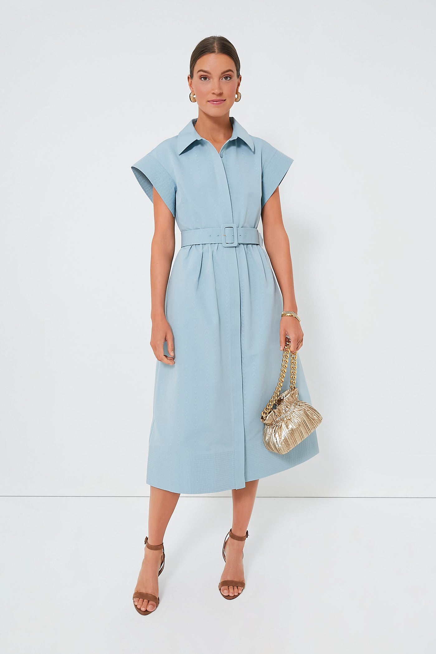 baby blue collared dress Rheanna Draped Backless Maxi Dress Black main image 0