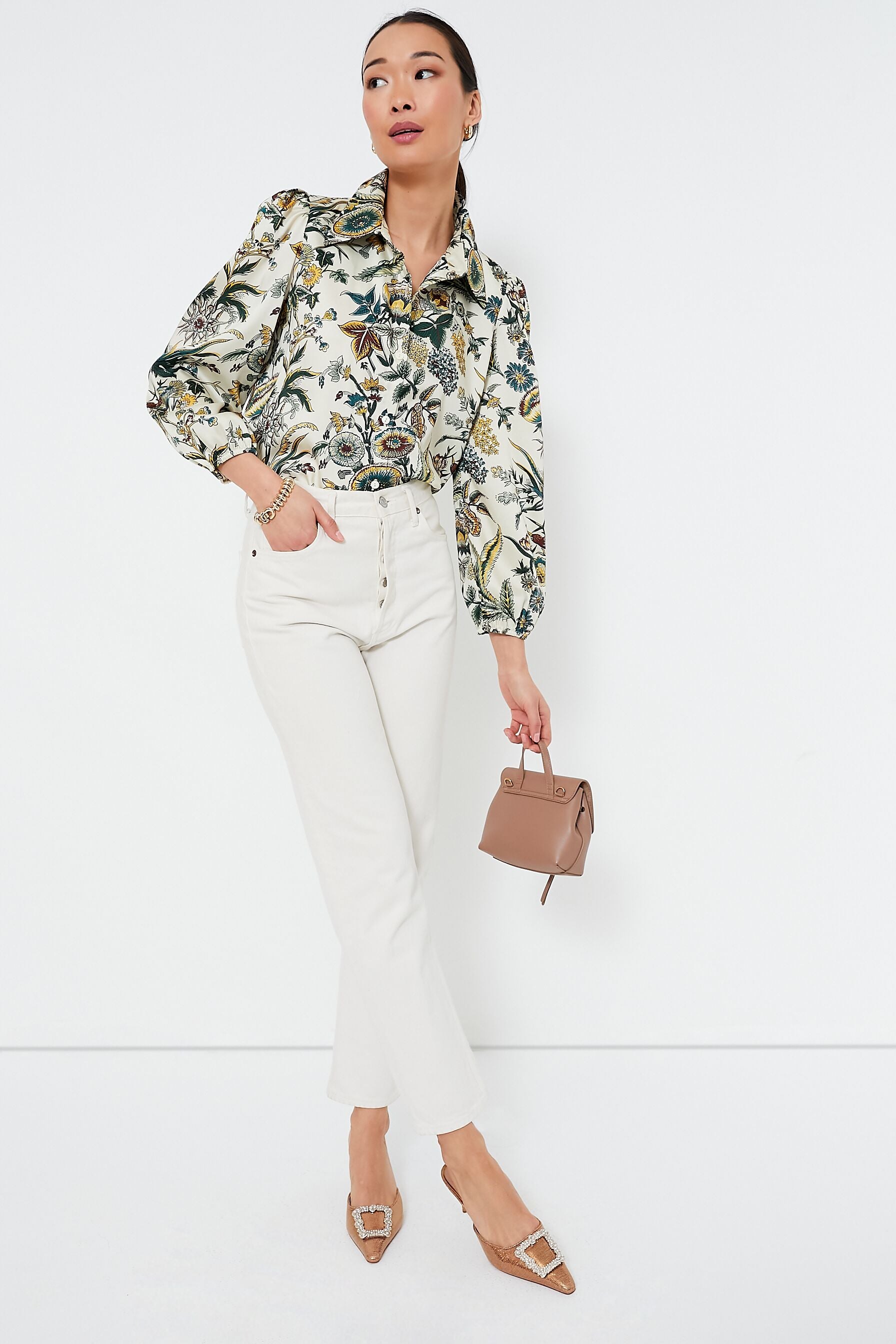 Sharp Floral Serena Blouse