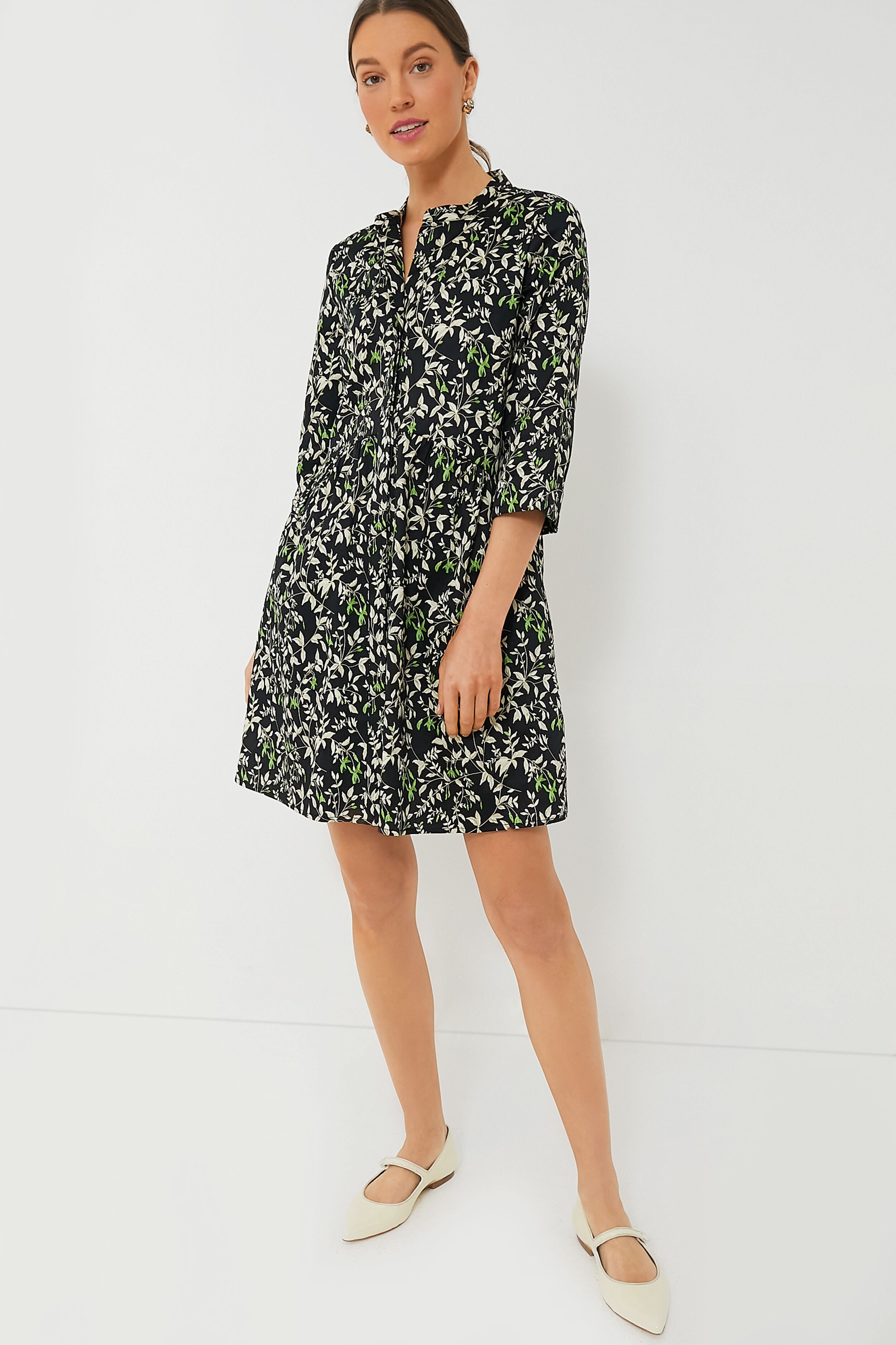 Verdant Iris Royal Shirt Dress | Tuckernuck