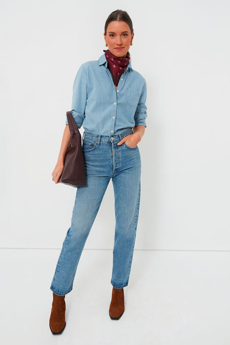 Mulberry Half Drop Silk Scarf