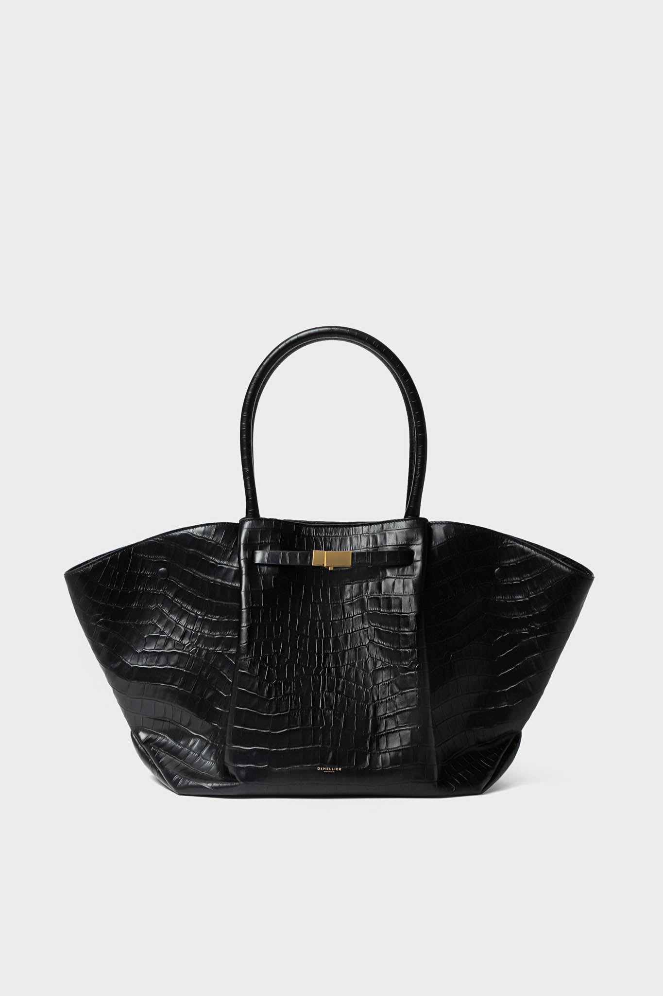 Black Croc New York Bag | Demellier