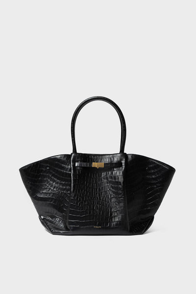 Black Croc New York Bag | Demellier