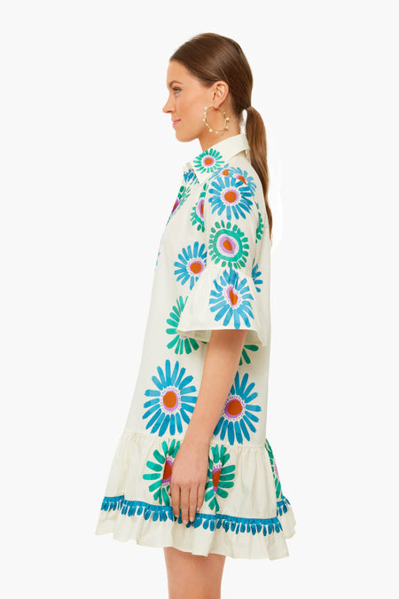 Daisy Placee White Choux Dress