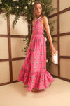 Marigold Flower Hot Pink Salena Dress
