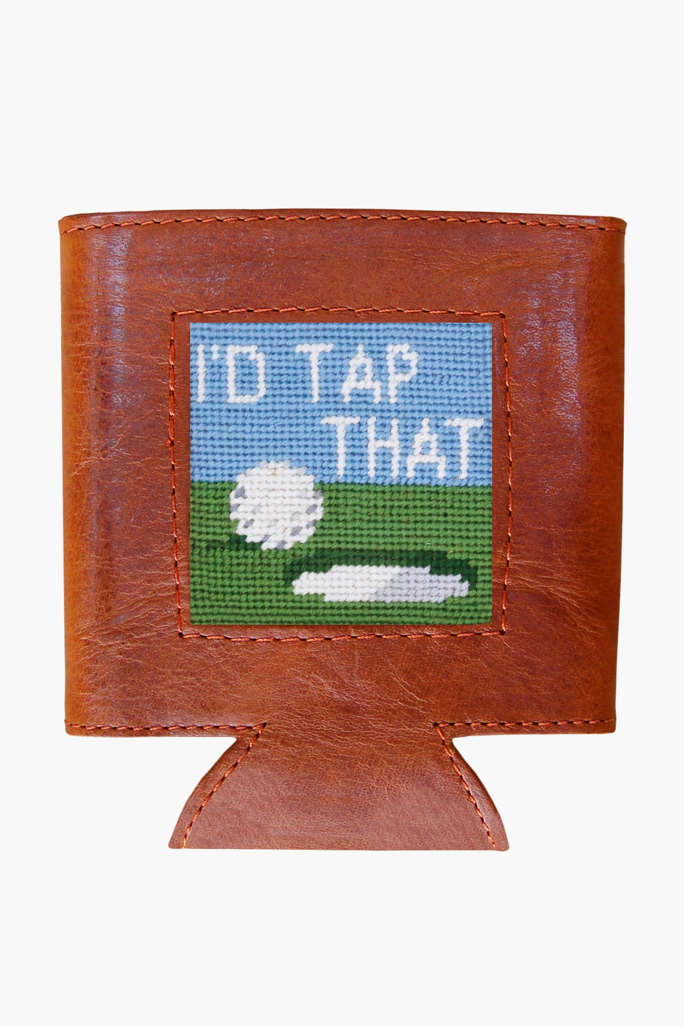 I'd Tap That Needlepoint Can Cooler