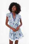 Blue Pensee Sasha V Mini Dress