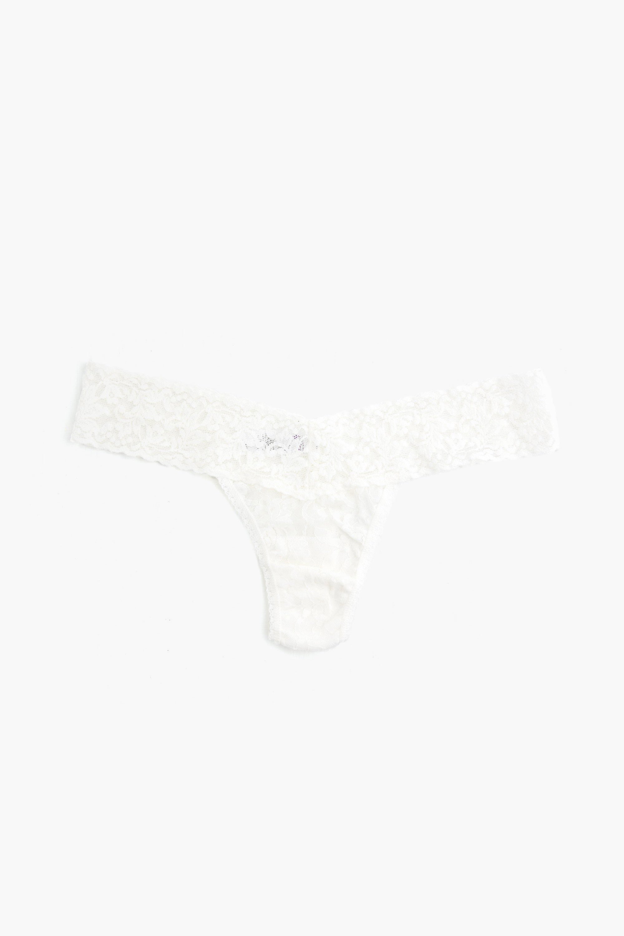 Marshmallow Signature Lace Low Rise Thong
