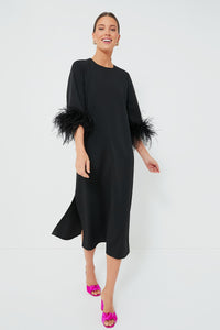 Black Feather Jamie Dress