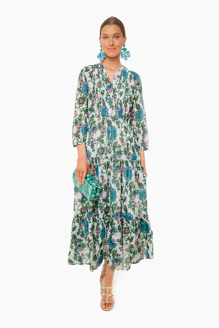 Freyja Flower White Bazaar Dress