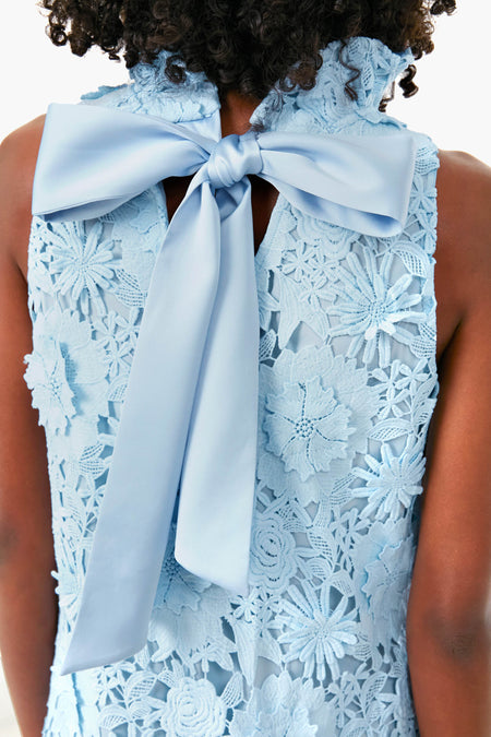 Serenity Blue Guipure Lace Blythe Dress