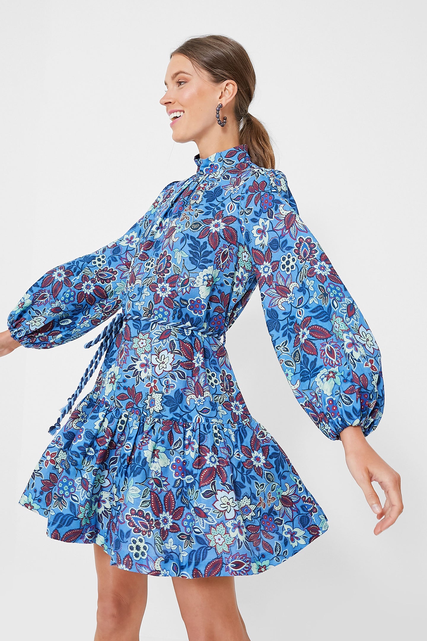 Midnight Pearl Hoop Earrings