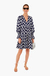 Navy Ikat Kenzo Dress