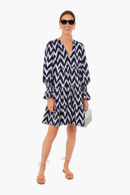 Navy Ikat Kenzo Dress