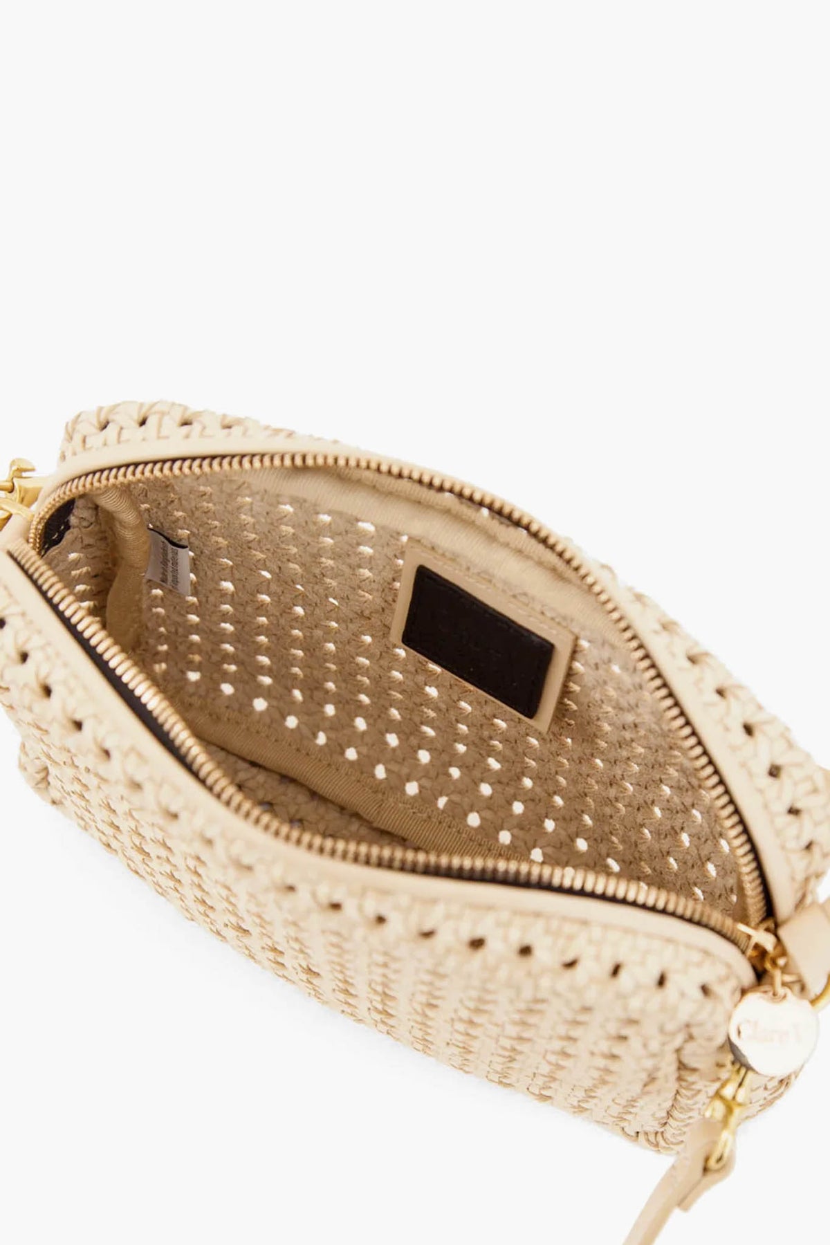 Cream Rattan Midi Sac | Clare V