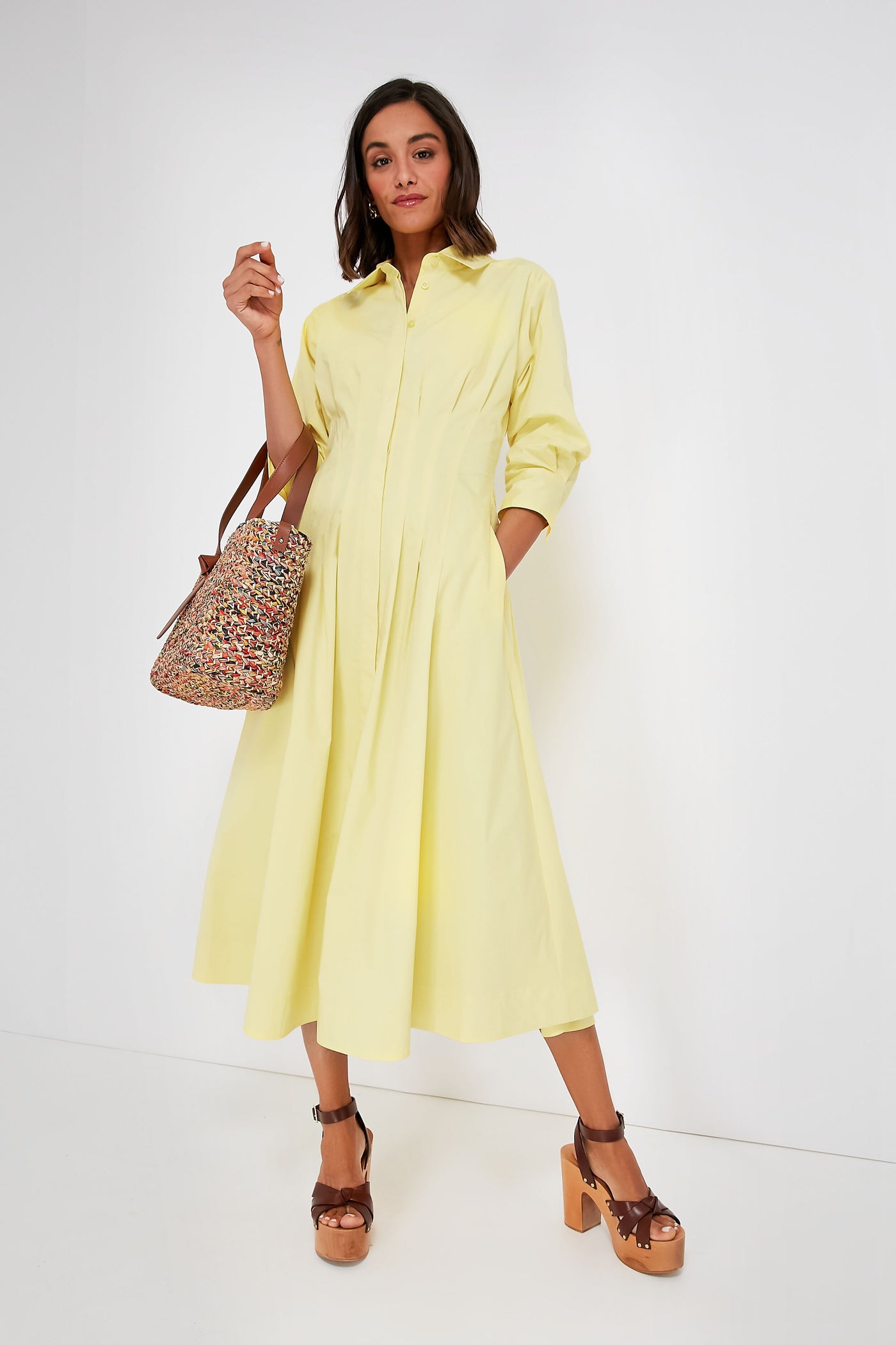 Rainbow Melange Raffia Tote