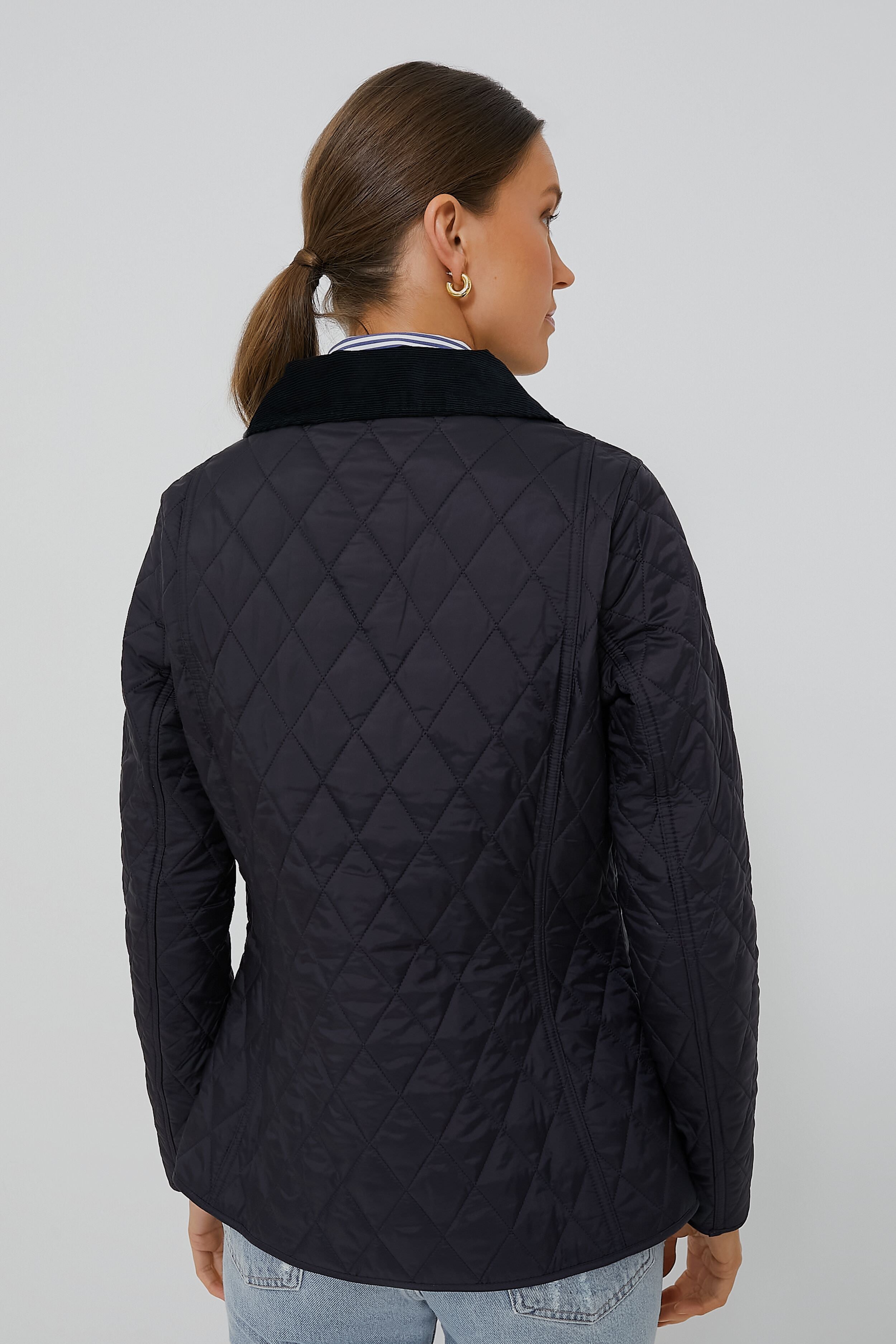 Navy Annandale Quilted Jacket | Barbour