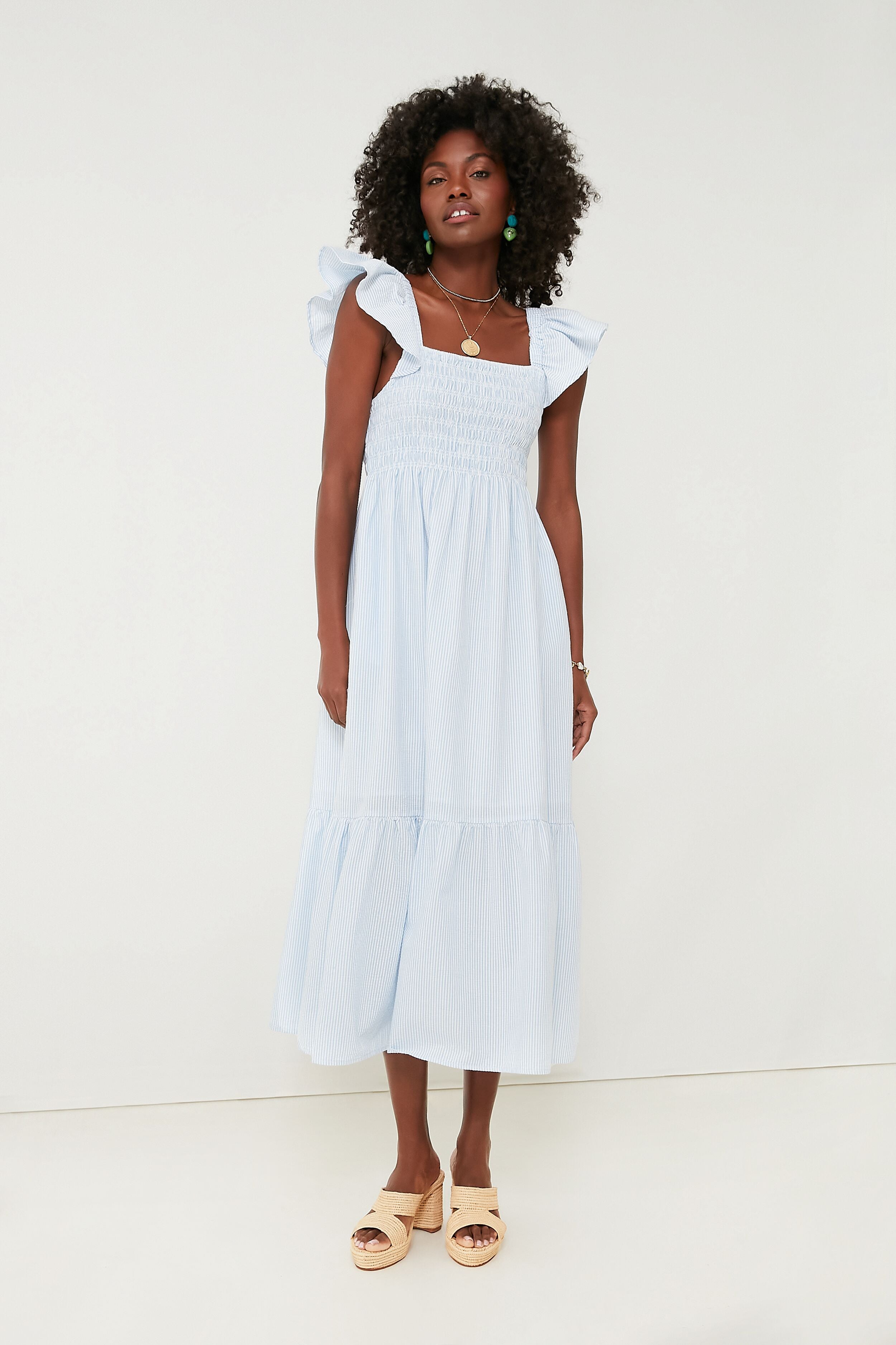 Blue Stripe Tuscany Dress | O.P.T